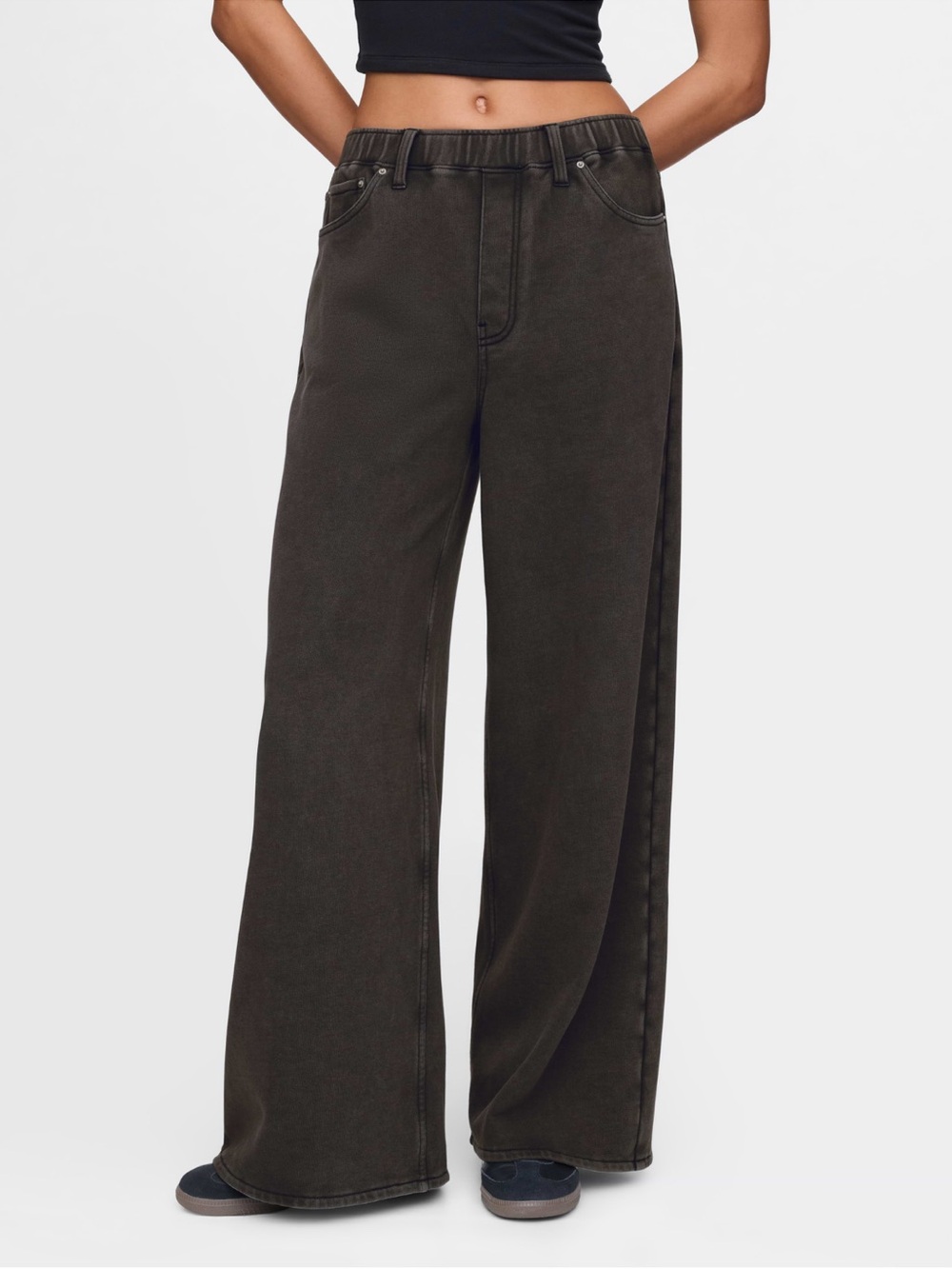Gap Heavyweight Easy Baggy Sweatpant Jeans Black Wash